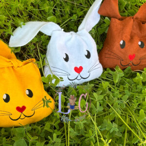 Pochon lapin de pâques en feutrine