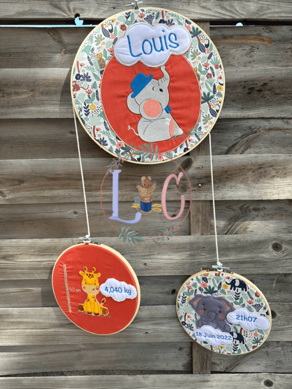 Triptyque Louis l'éléphant